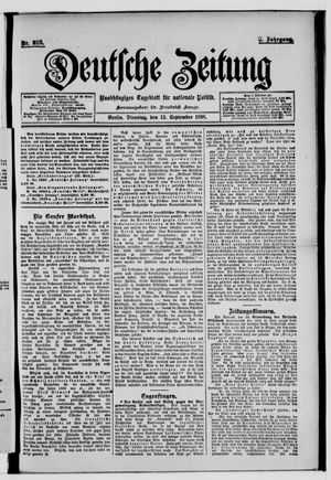 Deutsche Zeitung vom 13.09.1898