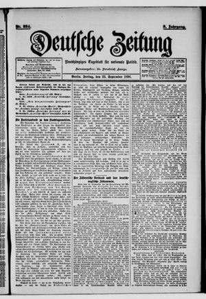 Deutsche Zeitung vom 23.09.1898