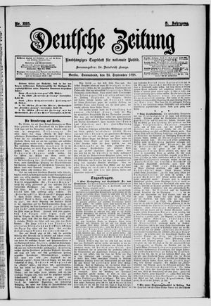 Deutsche Zeitung vom 24.09.1898