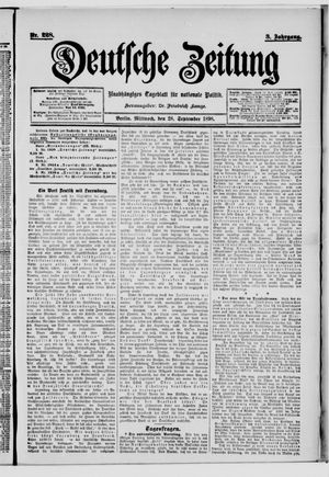 Deutsche Zeitung on Sep 28, 1898