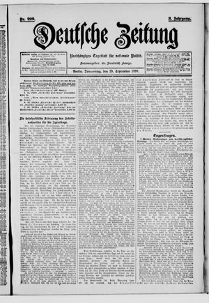 Deutsche Zeitung vom 29.09.1898