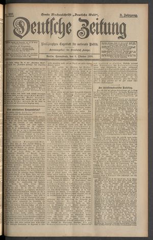 Deutsche Zeitung vom 08.10.1898
