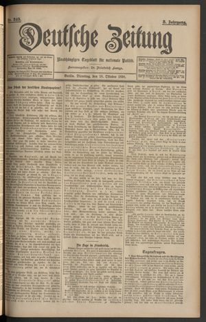 Deutsche Zeitung vom 18.10.1898