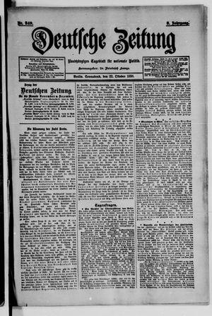 Deutsche Zeitung vom 22.10.1898