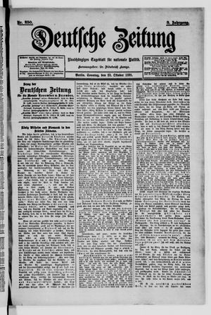 Deutsche Zeitung vom 23.10.1898