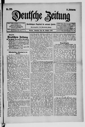 Deutsche Zeitung vom 30.10.1898