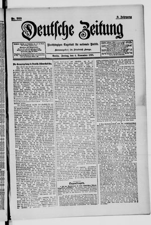 Deutsche Zeitung vom 04.11.1898