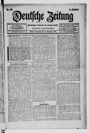 Deutsche Zeitung vom 05.11.1898