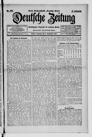 Deutsche Zeitung vom 06.11.1898
