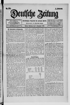 Deutsche Zeitung vom 09.11.1898