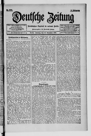 Deutsche Zeitung vom 20.11.1898