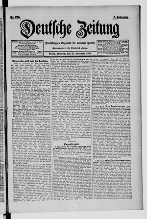 Deutsche Zeitung vom 23.11.1898