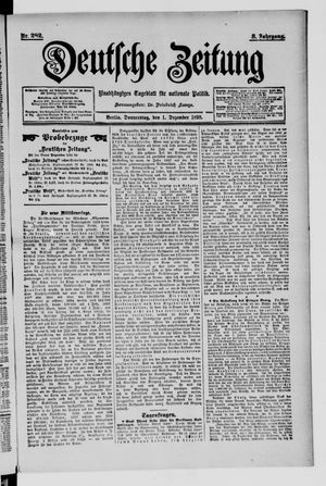 Deutsche Zeitung on Dec 1, 1898