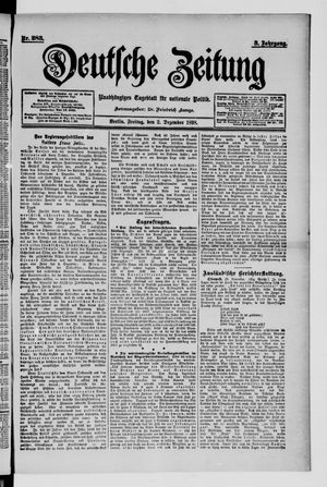 Deutsche Zeitung vom 02.12.1898