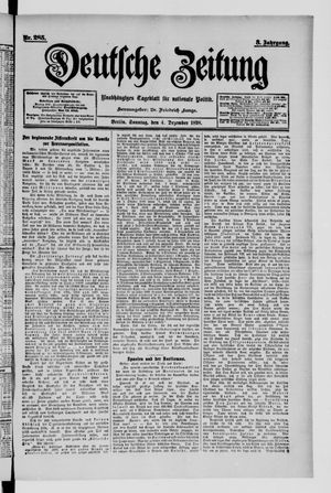 Deutsche Zeitung vom 04.12.1898