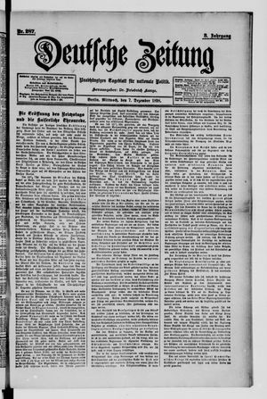 Deutsche Zeitung vom 07.12.1898