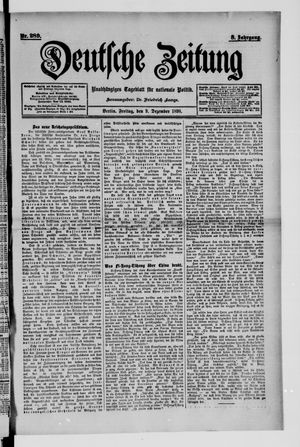 Deutsche Zeitung vom 09.12.1898