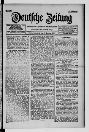 Deutsche Zeitung vom 10.12.1898