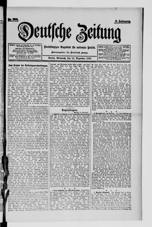 Deutsche Zeitung vom 14.12.1898