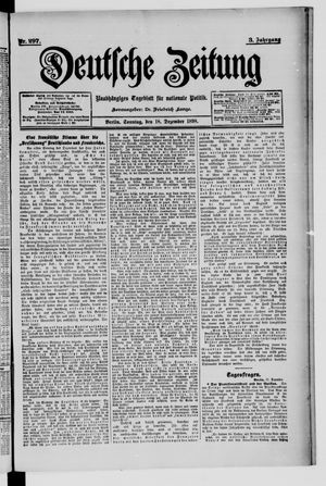 Deutsche Zeitung vom 18.12.1898