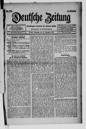 Deutsche Zeitung vom 28.12.1898