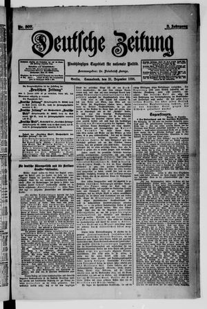 Deutsche Zeitung vom 31.12.1898