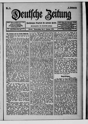 Deutsche Zeitung vom 05.01.1899