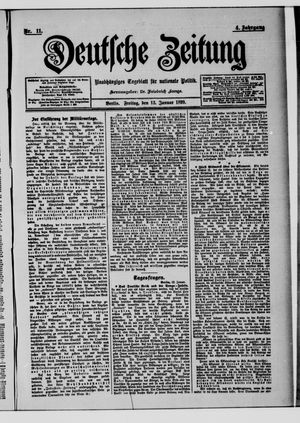 Deutsche Zeitung on Jan 13, 1899