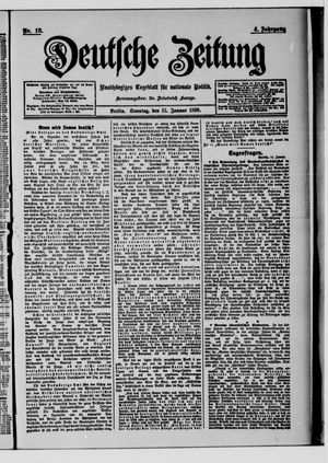 Deutsche Zeitung on Jan 15, 1899