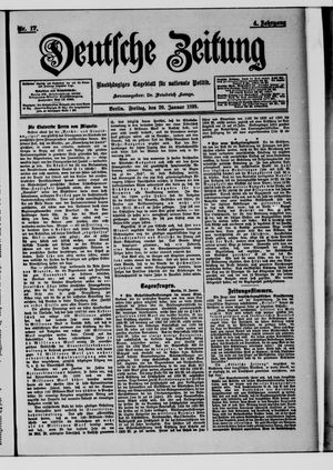 Deutsche Zeitung on Jan 20, 1899
