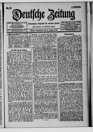 Deutsche Zeitung on Jan 28, 1899