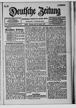 Deutsche Zeitung on Jan 29, 1899