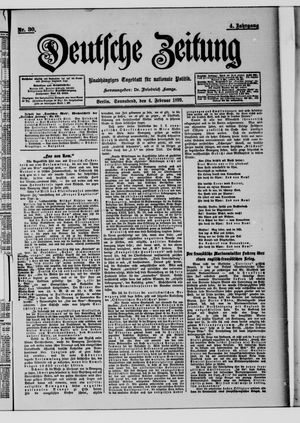 Deutsche Zeitung on Feb 4, 1899