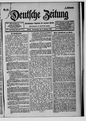 Deutsche Zeitung on Feb 9, 1899