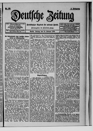 Deutsche Zeitung vom 10.02.1899