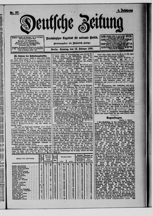 Deutsche Zeitung vom 12.02.1899