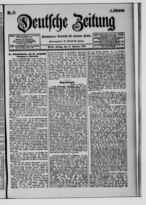 Deutsche Zeitung vom 17.02.1899