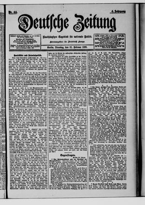 Deutsche Zeitung vom 21.02.1899