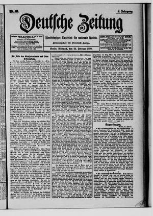 Deutsche Zeitung vom 22.02.1899
