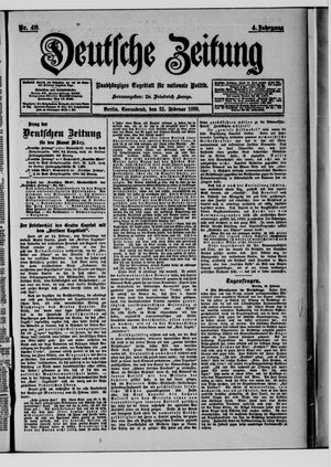 Deutsche Zeitung vom 25.02.1899