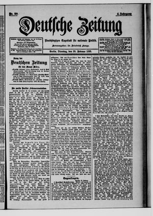 Deutsche Zeitung vom 28.02.1899