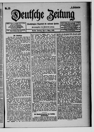 Deutsche Zeitung on Mar 3, 1899