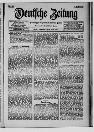 Deutsche Zeitung on Mar 4, 1899