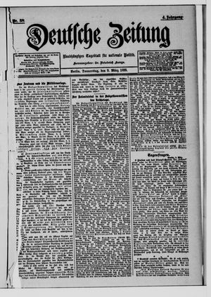 Deutsche Zeitung vom 09.03.1899