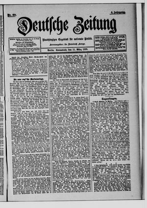 Deutsche Zeitung vom 11.03.1899