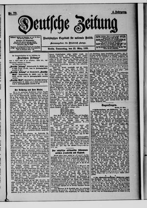 Deutsche Zeitung on Mar 23, 1899