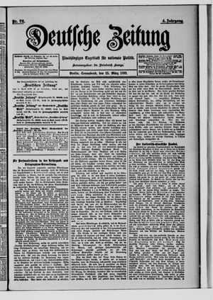 Deutsche Zeitung on Mar 25, 1899