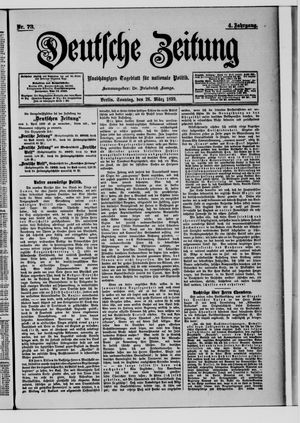Deutsche Zeitung on Mar 26, 1899