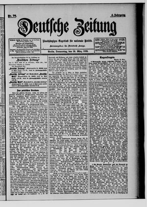 Deutsche Zeitung on Mar 30, 1899