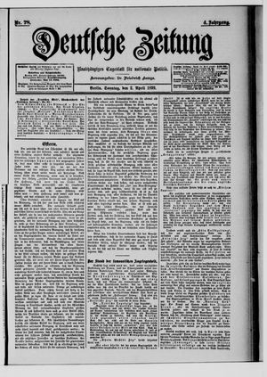 Deutsche Zeitung on Apr 2, 1899